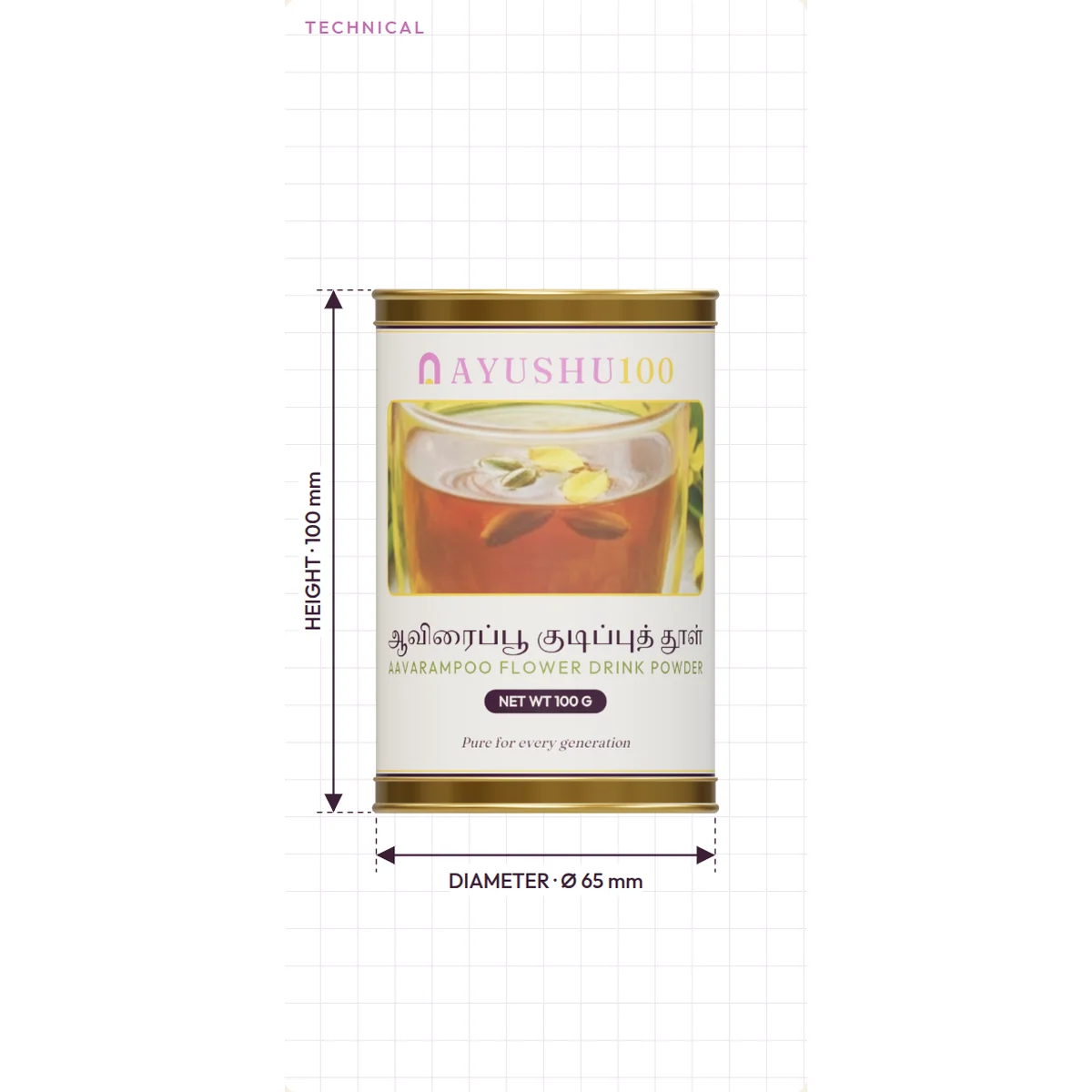 Aavarampoo Flower Drink Powder