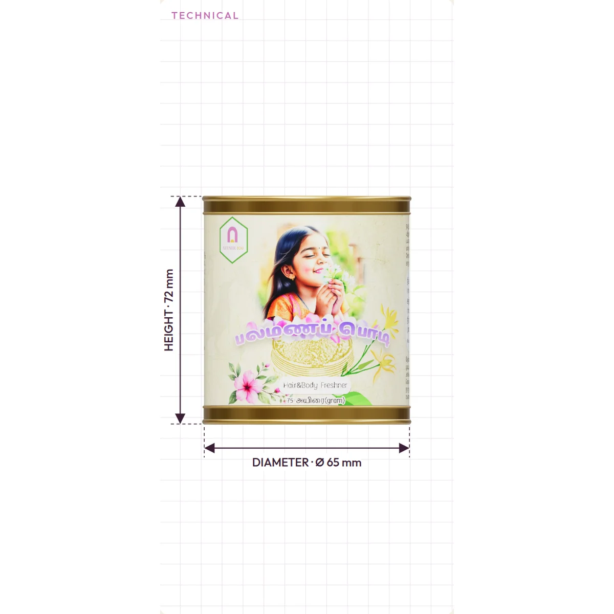 Pala Manam Podi Hair & Body Freshener