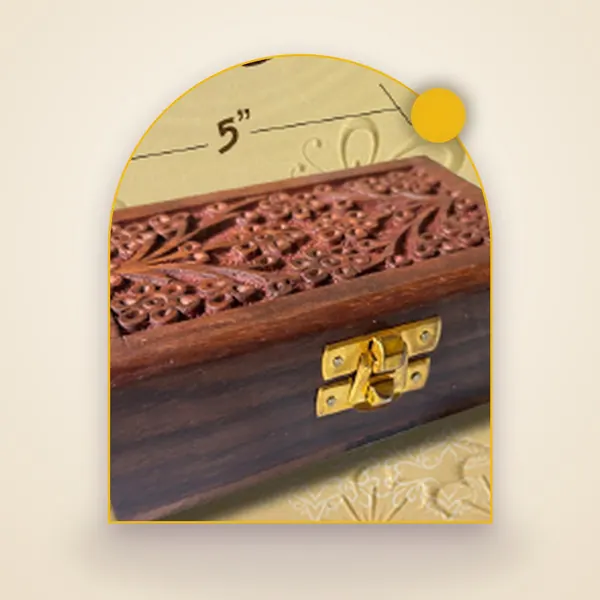 Wooden Box Small 5x3x2 in